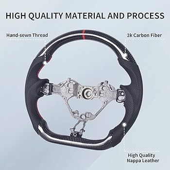 Amazon.com: EASSAFEX Carbon Fiber Steering Wheel for Toyota